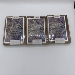 Modern Lore Stationery Lot Of 24 Winter Theme Cards & Envelopes 4 Designs New